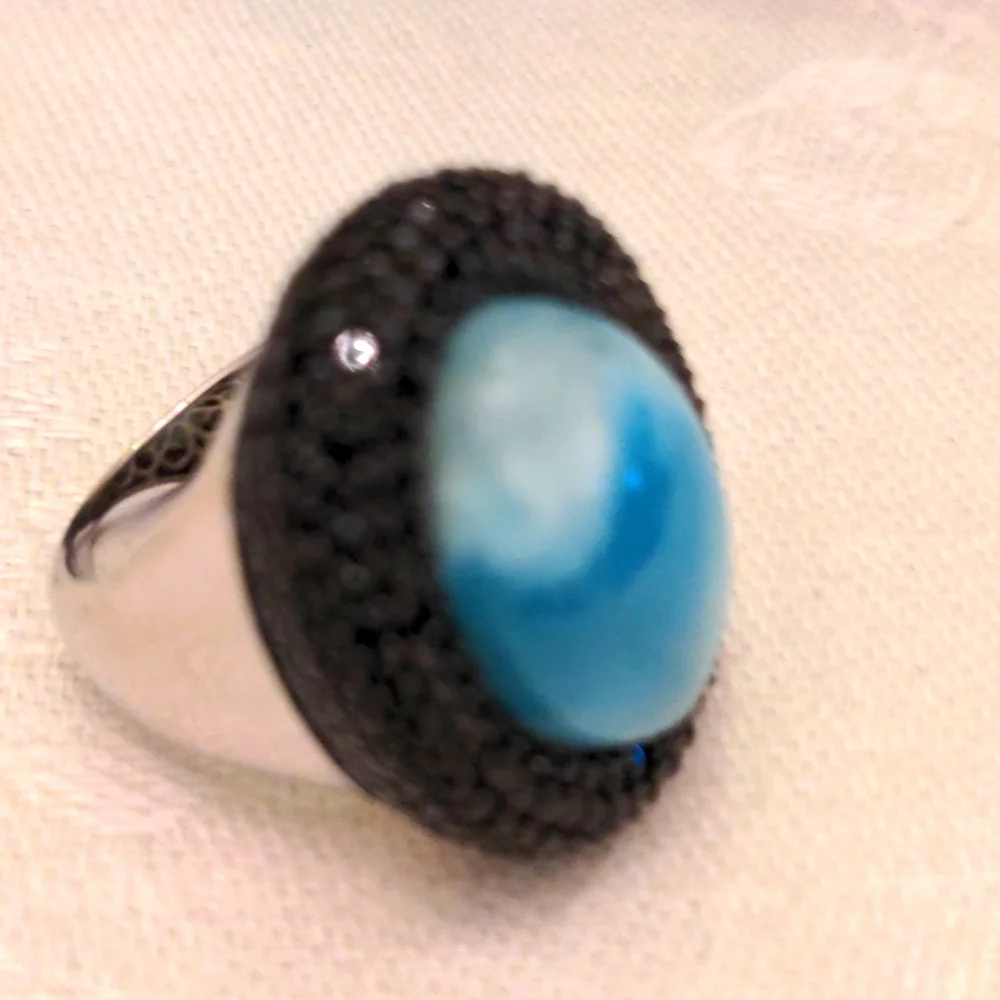Hand Crafted gorgeous larimar